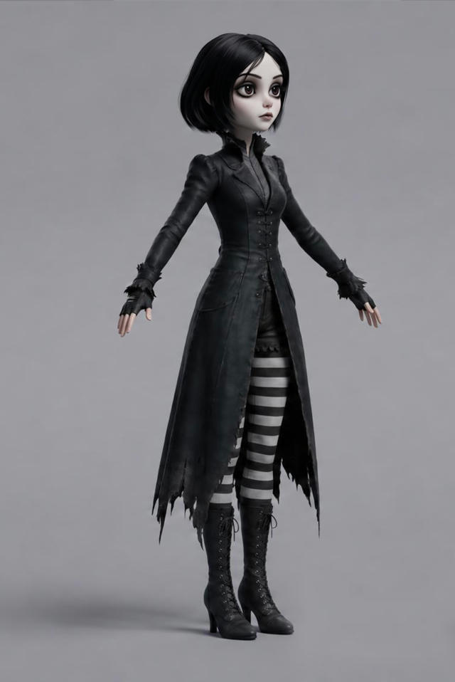 Black character model