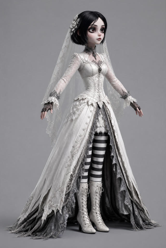 White costume character model